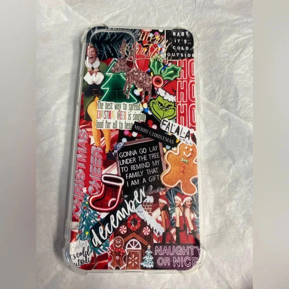 5/$20 iPhone 11 Holiday Christmas Mash Up Festive Phone Car New